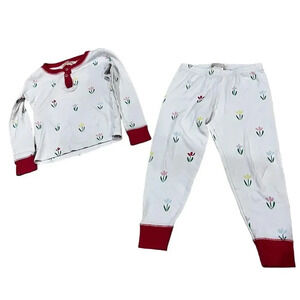 The Beaufort Bonnet Co Girls Floral Pajama Set Size 4 Long Sleeve